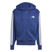 Bluzy męskie - Bluza męska z kapturem rozpinana ADIDAS M 3S FL FZ HD L - miniaturka - grafika 1