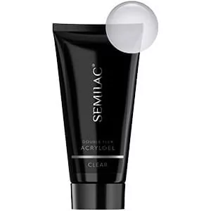 Semilac Diamond Cosmetics Akrylożel Double Flex Acrylgel Clear 60ml - Żele do paznokci - miniaturka - grafika 1