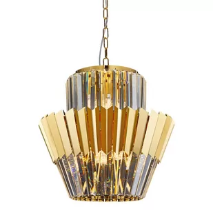 Dekoracyjna, złota lampa wisząca do salonu ML0413 z serii DONNA - Lampy sufitowe - miniaturka - grafika 2