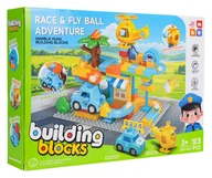 Zabawki interaktywne dla dzieci - Zestaw Dużych Klocków Stacja Policji 93el. - miniaturka - grafika 1