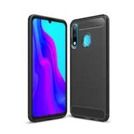 Etui i futerały do telefonów - Pokrowiec König Design kompatybilny z Huawei P30 Lite - plastikowe, miękkie etui na telefon - czarny - miniaturka - grafika 1
