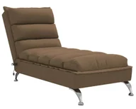 Szezlongi - Brązowy fotel masujący typu szezlong R4-L21 - miniaturka - grafika 1