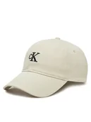 Czapki damskie - Calvin Klein Jeans Czapka z daszkiem Embroidered Monogram Cap LV04K5024G Biały - miniaturka - grafika 1