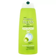 Szampony do włosów - Garnier Fructis: szampon wzmacniający przeciwłupieżowy z odżywką 2w1 400ml - miniaturka - grafika 1