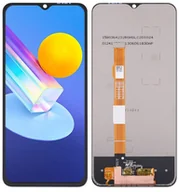 Części serwisowe do telefonów - Oryginalny wyświetlacz LCD + ekran dotykowy VIVO Y72 5G (Regenerowany) Czarny - miniaturka - grafika 1