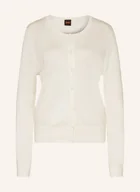 Swetry damskie - Boss Kardigan Fiaffizza weiss - BOSS - miniaturka - grafika 1