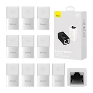 Adaptery i przejściówki - Złączka sieciowa Baseus, 10 sztuk, AirJoy series (biały) - miniaturka - grafika 1