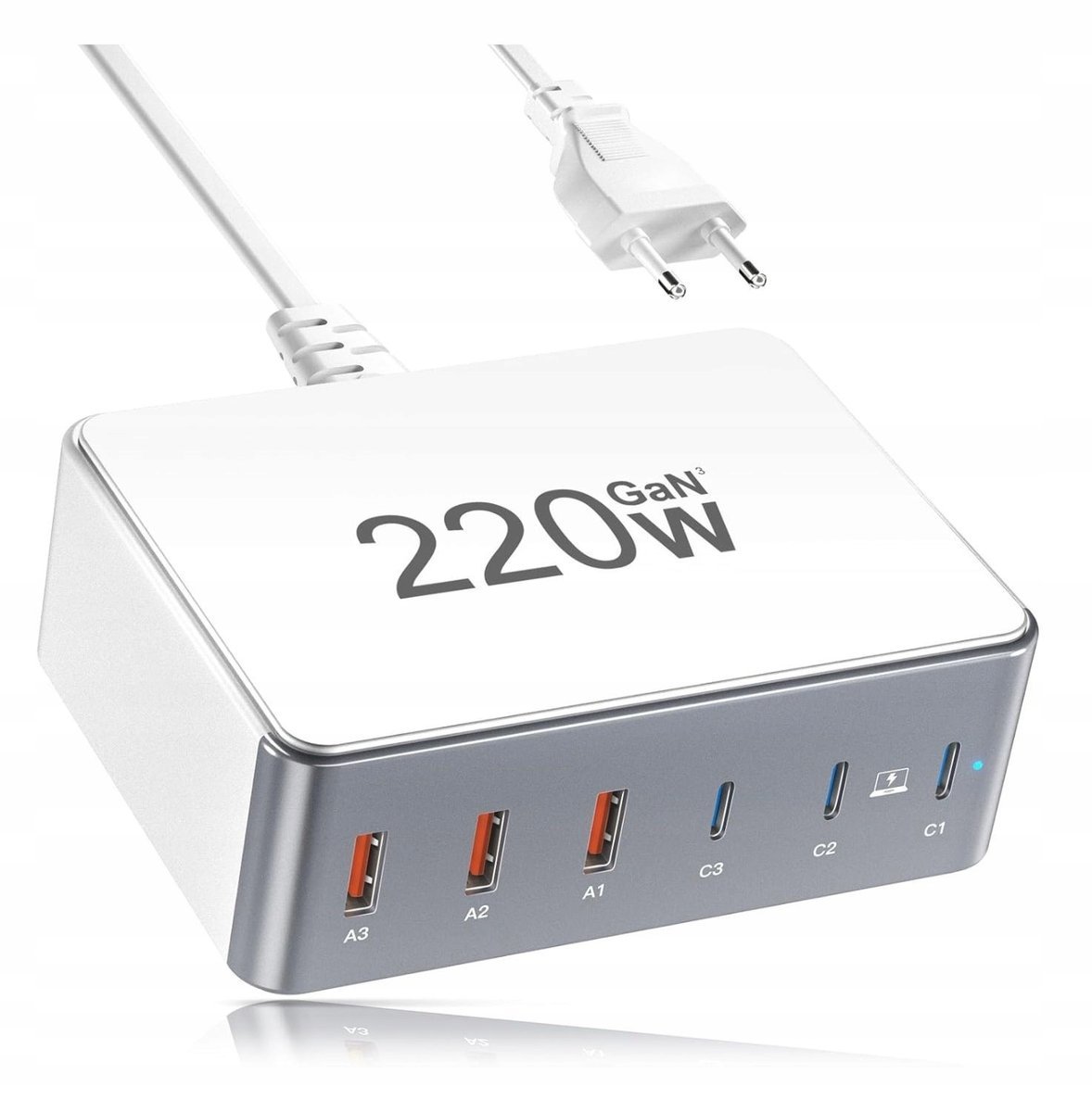 Stacja ładująca 220W USB-C 6w1 GaN doiPhone MacBook YSYFAD szybka