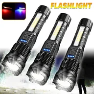 Inne - TEMU 3 szt. MACROCOSM USB akumulatorowe lornetki, przenośne, wielofunkcyjne, wysokoprądowe LED, 650 lumenów, 6 biegów, zakres 0-99m, - miniaturka - grafika 1