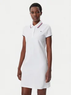 Tommy Hilfiger Sukienka codzienna WW0WW45532 Biały Regular Fit - Sukienki - miniaturka - grafika 1