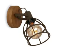 Lampy ścienne - Briloner 2670-014 - Kinkiet punktowy RETRO 1xE27/25W/230V brązowy - miniaturka - grafika 1