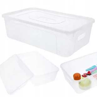 Organizer pojemnik plastikowy z pokrywą pudełko 5l 34x20x10 cm - Meble modułowe i akcesoria - miniaturka - grafika 1