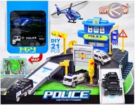Tory, garaże, parkingi - Parking policyjny w zestawie auto i helikopter - miniaturka - grafika 1