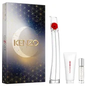 Wody i perfumy damskie - Kenzo Flower by Kenzo zestaw woda perfumowana spray 100ml + balsam do ciała 75ml + woda perfumowana spray 10ml - miniaturka - grafika 1