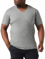 Koszulki męskie - Replay T-shirt męski, szary (Dark Grey Melange M03), XL - miniaturka - grafika 1
