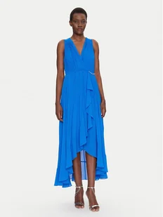 Morgan Sukienka koktajlowa 251-ROSYTA M Niebieski Regular Fit - Sukienki - miniaturka - grafika 1