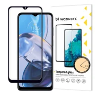 Szkła hartowane na telefon - Szkło hartowane 9H na cały ekran Motorola Moto E22i / E22 z ramką Case Friendly czarny WOZINSKY - miniaturka - grafika 1