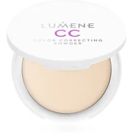 Pudry do twarzy - Lumene CC Puder korygująco-utrwalający medium/dark - miniaturka - grafika 1