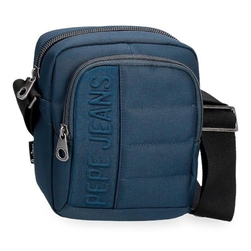 Pepe Jeans Ancor Obudowa na messenger Mały Niebieski 15x19,5x6 cms Poliester by Joumma Bags by Joumma Bags, niebieski, Mały pasek na ramię