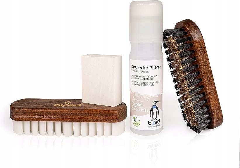 E1117 BIPED Zestaw do czyszczenia butów do pielęgnacji skóry nubukowej