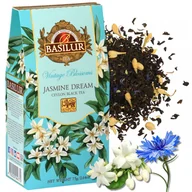 Herbata - BASILUR VINTAGE BLOSSOMS - Jasmine Dream Czarna herbata liściasta z dodatkiem kwiatów jaśminu oraz chabru 75 g - miniaturka - grafika 1
