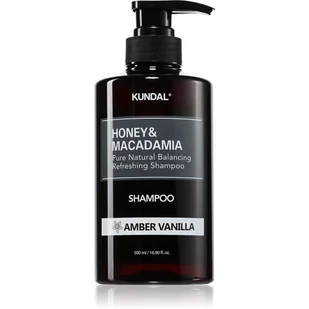 KUNDAL Honey & Macadamia Amber Vanilla szampon naturalny do włosów suchych i zniszczonych 500 ml - Szampony do włosów - miniaturka - grafika 1