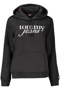 TOMMY HILFIGER BLUZA BEZ ZAMKA DAMSKA CZARNA - Bluzy damskie - miniaturka - grafika 1