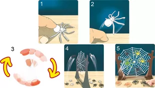 Gra zręcznościowa skaczące pająki EDDY TOYS 21el - Zabawki i gry sportowe - miniaturka - grafika 2