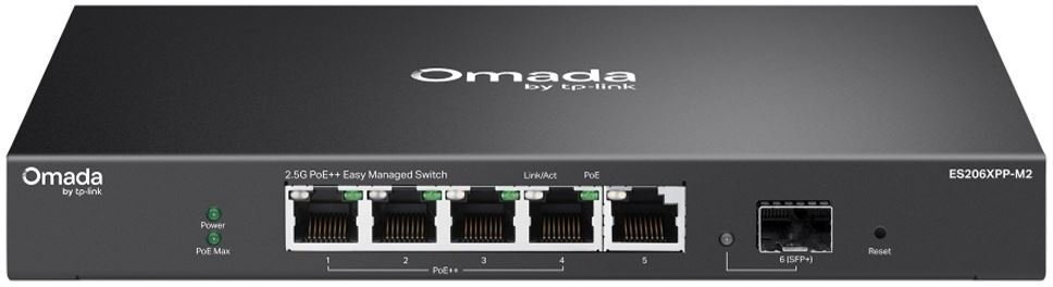 Switch TP-Link TP-Link OMADA switch ES206XPP-M2 5x2,5GbE,1xSFP+,4xPoE++,120W, fanless