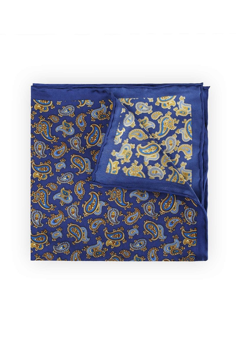 Poszetka Niebieska w Paisley