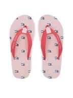 Buty dla dziewczynek - Tommy Hilfiger Japonki T3A8-33807-0058X S Różowy - miniaturka - grafika 1