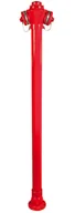 Akcesoria hydrauliczne - Hydrant naziemny HN-3, DN80 wysokość h=2150mm, kołnierz na 8 otworów, pojedyncze zamknięcie - miniaturka - grafika 1
