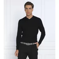 Swetry męskie - Calvin Klein Wełniany sweter SUPERIOR | Slim Fit - miniaturka - grafika 1