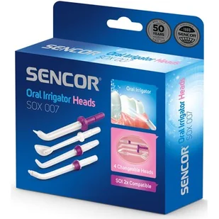 Sencor Zapasowa końcówka do prysznicu ustnego Sencor SOX 007 SOX 007 - Końcówki do irygatorów - miniaturka - grafika 1