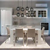 Lampy sufitowe - Globo Żyrandol Hermi II, 8-punktowy, czarny - miniaturka - grafika 1