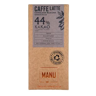 Manufaktura Czekolady MANU czekolada mleczna 44% caffe latte 60g - Czekolada - miniaturka - grafika 1