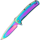 Noże - KERSHAW OUTCOME RAINBOW 4Cr14 Stal nierdzewna Framelock K-2044RBW - miniaturka - grafika 1