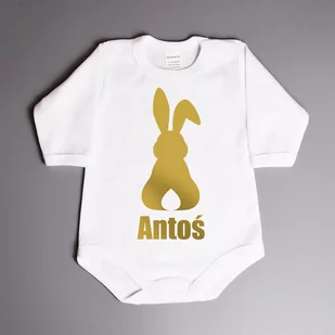 Złoty zajączek - body wielkanocne - Body dla niemowląt Złoty zajączek - body wielkanocne - Body dla niemowląt - miniaturka - grafika 1