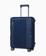 Walizki - PUCCINI Kabinowa granatowa walizka zamykana na klamry - miniaturka - grafika 1