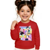 Bluzy dla dziewczynek - BLUZA DZIECIĘCA K-POPOWE ŁOWCZYNIE DEMONÓW HUNTRIX 122-128 BAWEŁNIANA - miniaturka - grafika 1