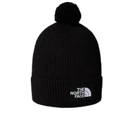 Czapki i chusty sportowe męskie - Czapka The North Face Logo Box Cuffed Beanie 0A8CHFJK31 - czarna - miniaturka - grafika 1