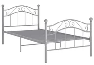 Łóżka - Szara metalowa szafka nocna 100x200 cm B9-H61 - miniaturka - grafika 1