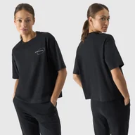 Koszulki i topy damskie - Koszulka Damska 4F Oversize Czarna 4FRSS24TTSHF2089 M Czarny - miniaturka - grafika 1