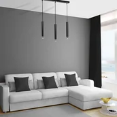 Lampy sufitowe - Milagro Lampa wisząca DANI BLACK/CHROME 3xGU10 MLP6232 - miniaturka - grafika 1