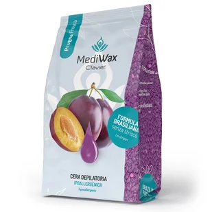 Wosk do depilacji MediWax Clavier , Fresh Plum, 1000g - Depilacja - miniaturka - grafika 1