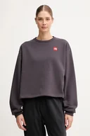 Bluzy damskie - The North Face bluza Redbox damska kolor szary z aplikacją NF0A8EFY0SA1 - miniaturka - grafika 1