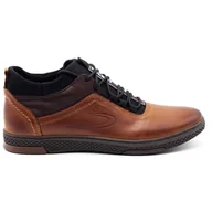 Buty zimowe męskie - Buty męskie zimowe K27F camel - Polbut - miniaturka - grafika 1