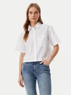 Koszule damskie - Guess Koszula W5GH98 WH7P1 Biały Regular Fit - miniaturka - grafika 1