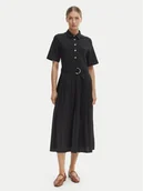 Sukienki - Tommy Hilfiger Sukienka codzienna WW0WW48756 Czarny Regular Fit - miniaturka - grafika 1
