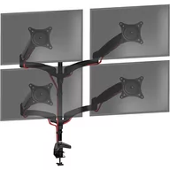 Uchwyty do monitorów - Duronic DM554 Uchwyt czterech monitorów 4 ekrany  |VESA 75 lub VESA 100 | wieszak | ramię do monitorów | aluminium | maks 5 kg |  4 monitory | stoja.. - miniaturka - grafika 1